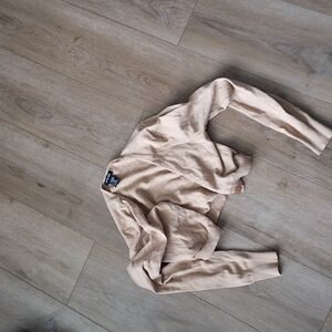 Beige Cardigan Sweater